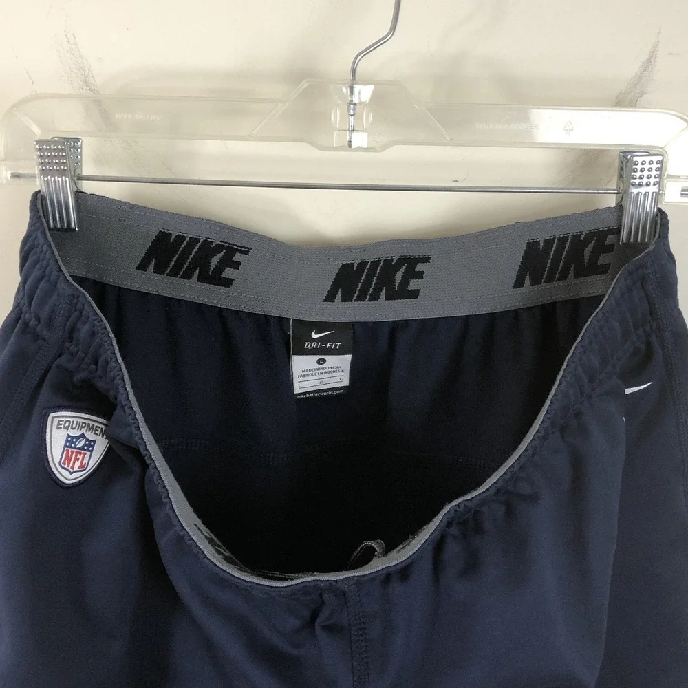 Nike NFL Equipment Dri-FIT Sweatpants Men's L Navy Blue Athletic Training Pants